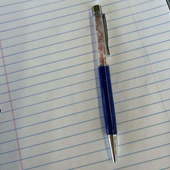 Blue Strawberry Quartz Pen - Picture 1 of 1